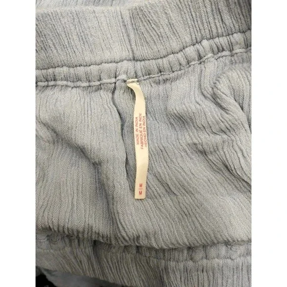 Free People Free-est Vienna Midi Skirt Tiered Asymmetrical Ruffle Blue M 286691 - Picture 7 of 7